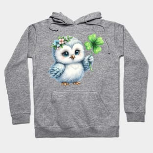 Clover Owl St Patricks Day Hoodie